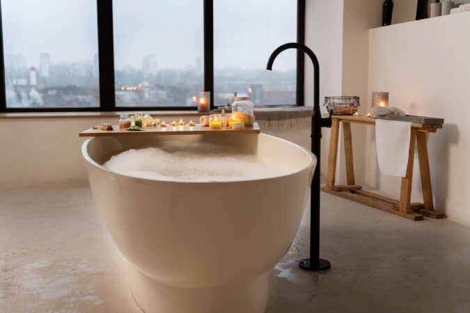 Baignoire autoportante