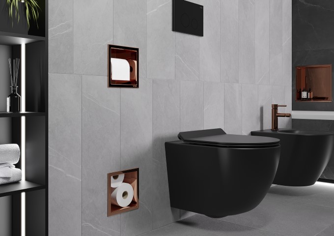 Ensembles encastrables pour WC noirs