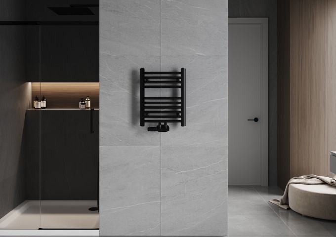 radiateur noir pour salle de bain