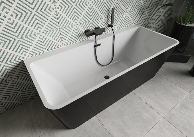 baignoire autoportante moderne 170x80 cm