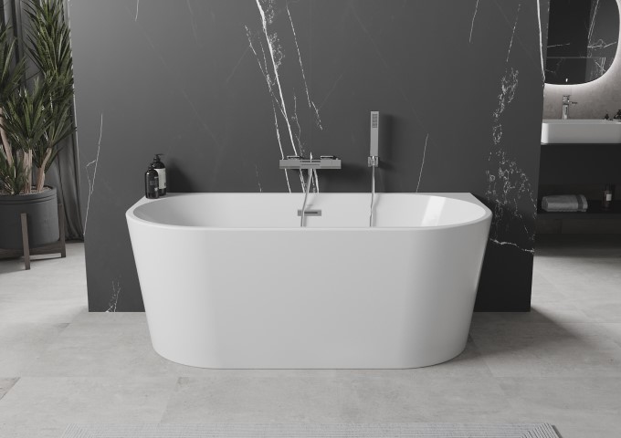 Baignoire autoportante murale 170x80 cm