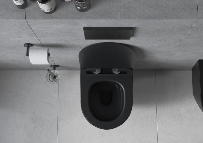 Porte-rouleaux de papier toilette noirs