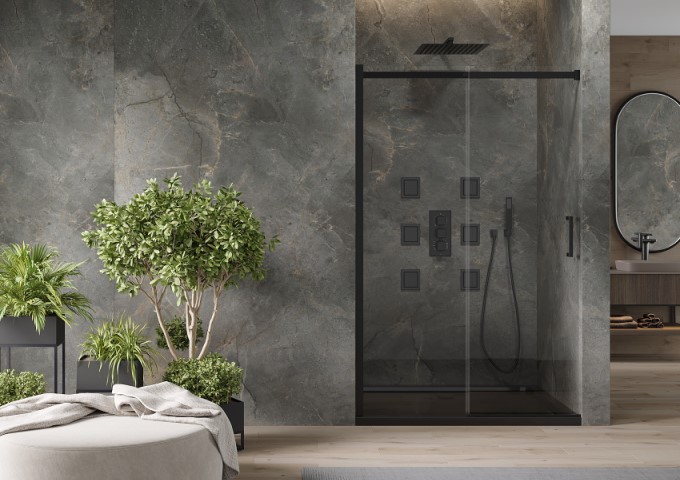 Porte de douche coulissante 120