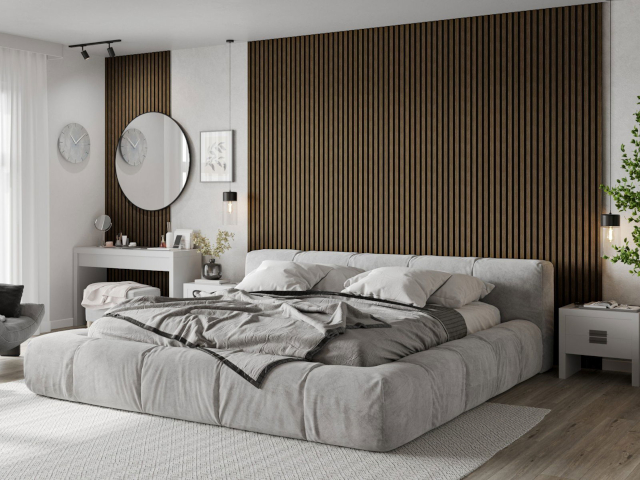 Chambre avec lames noix Mexen