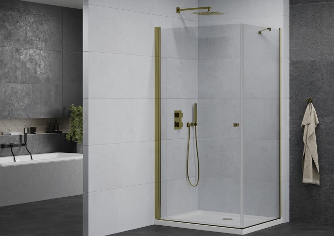 Cabines de douche rectangulaires avec bac 110x80