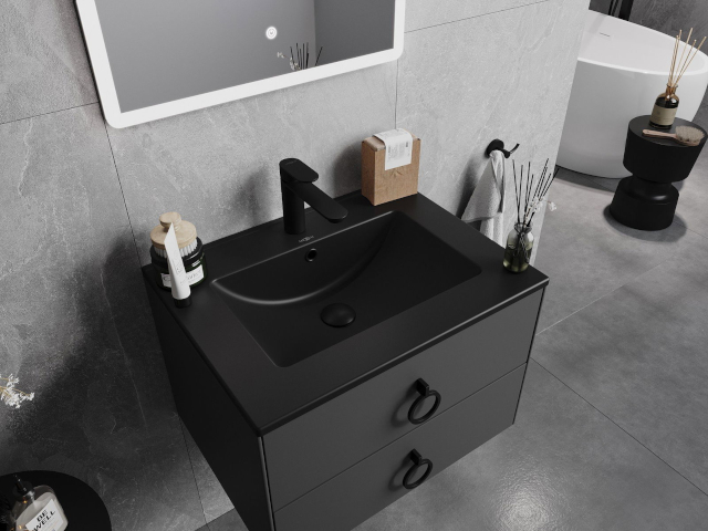 Meuble avec lavabo 50 cm