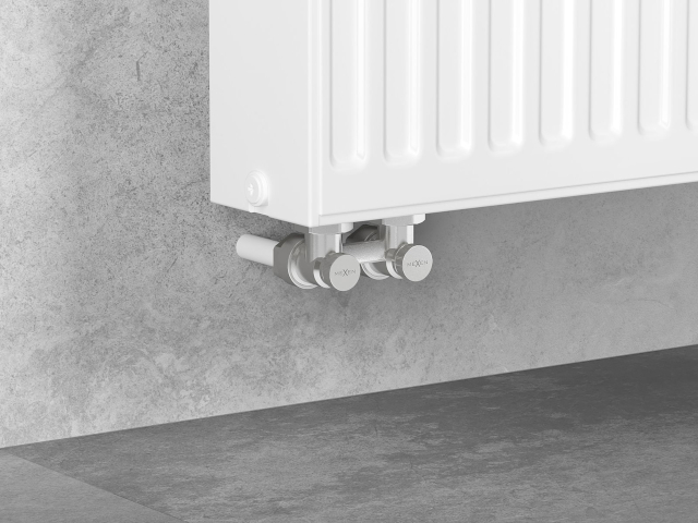 Valve de radiateur coudée