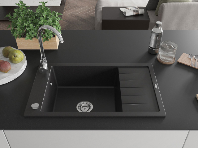 Évier avec égouttoir