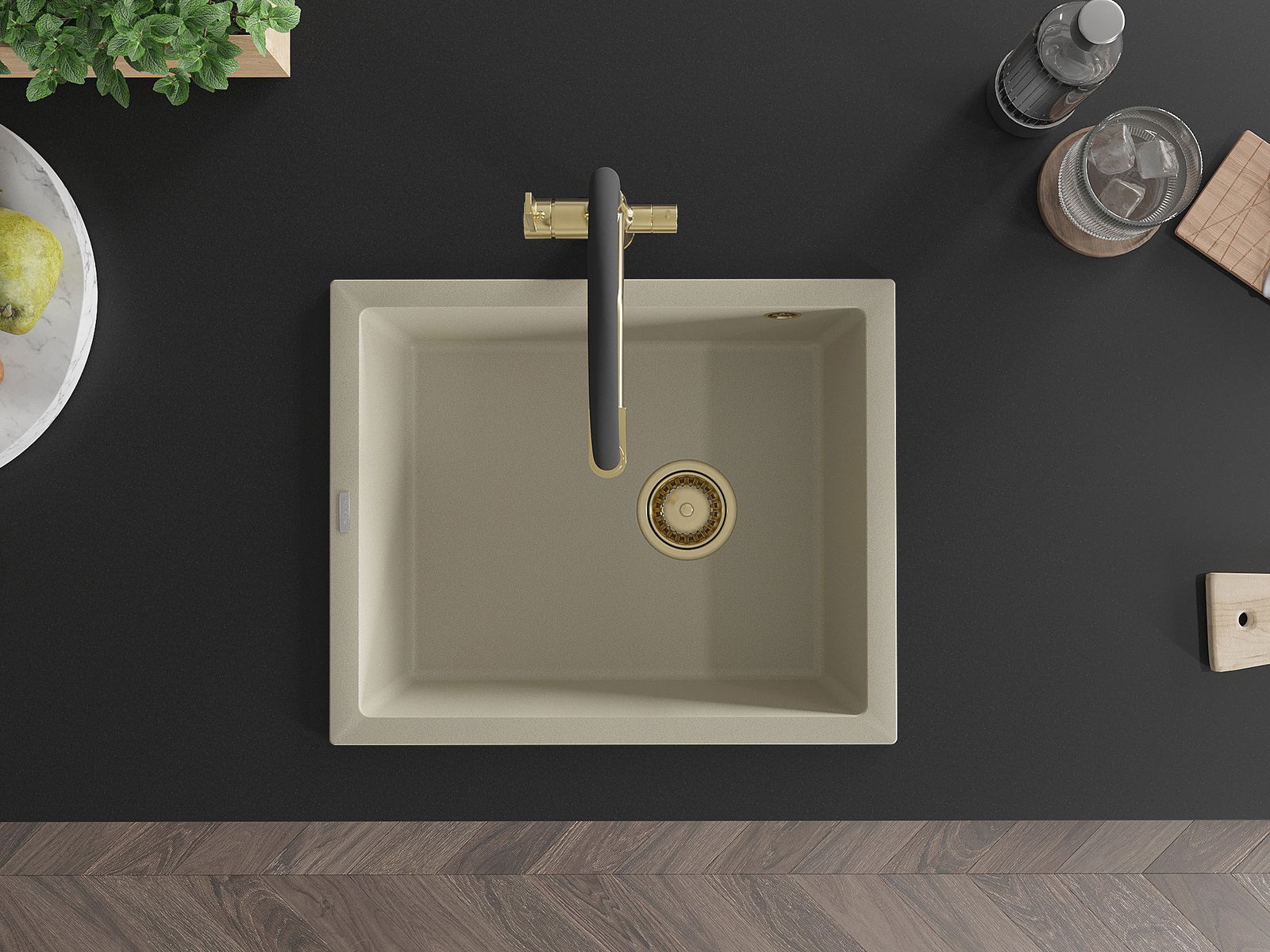 Évier sous plan Mexen