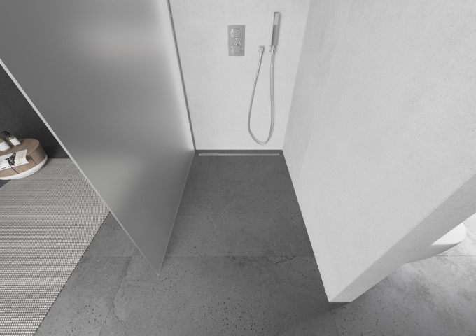 Cabines de douche blanches