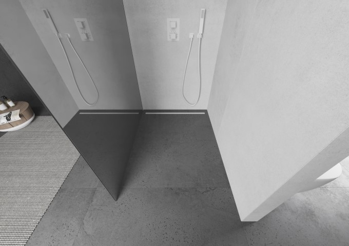 Parois de douche miroir