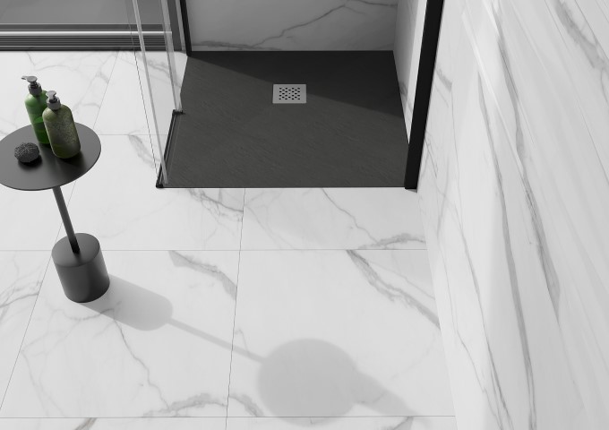 Receveurs de douche carrés structure