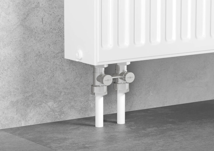 Vanne de radiateur droite