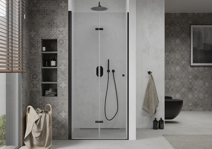 Portes de douche noires