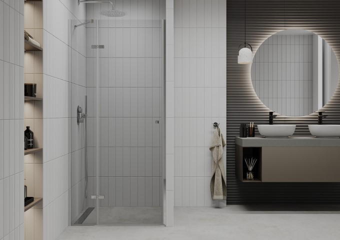 Portes de douche battantes 100