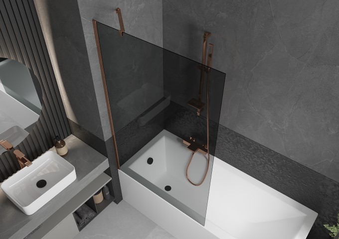 Ensembles de douche coulissants or rose