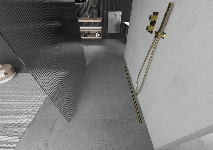 Mitigeurs baignoire-douche or