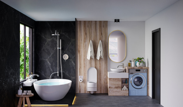 Système de bain en saillie - bec mobile ou fixe?