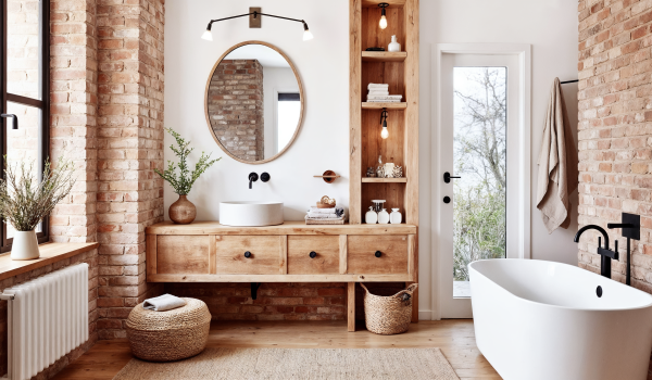 Salle de bain rustique – comment créer un intérieur chaleureux et confortable dans un style naturel?