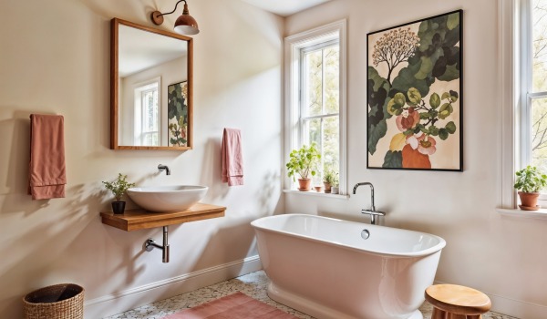 Salle de bains de style éclectique — comment associer couleurs, motifs et matériaux sans chaos ?