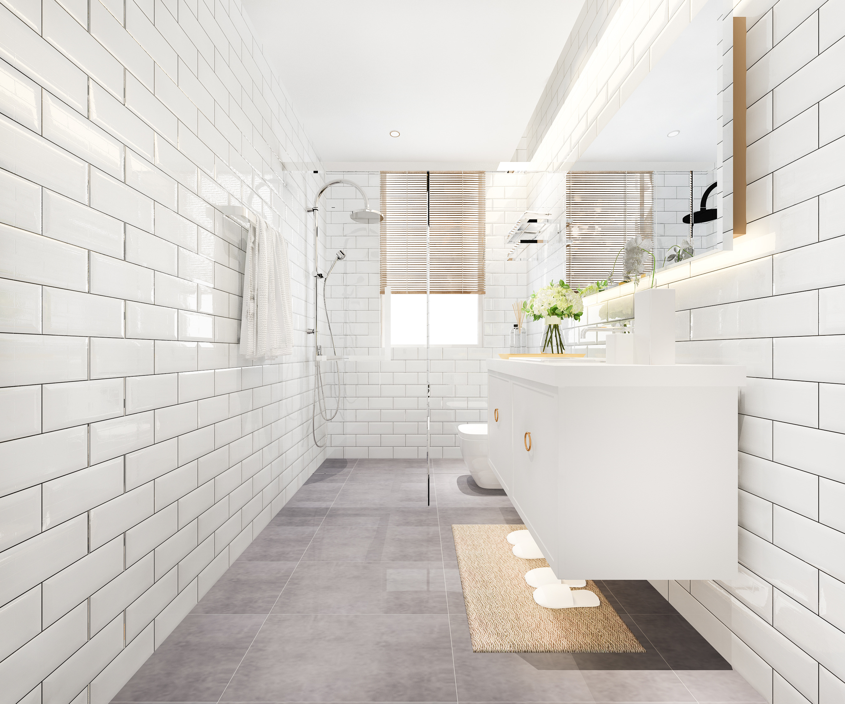 Comment aménager une salle de bain étroite ?