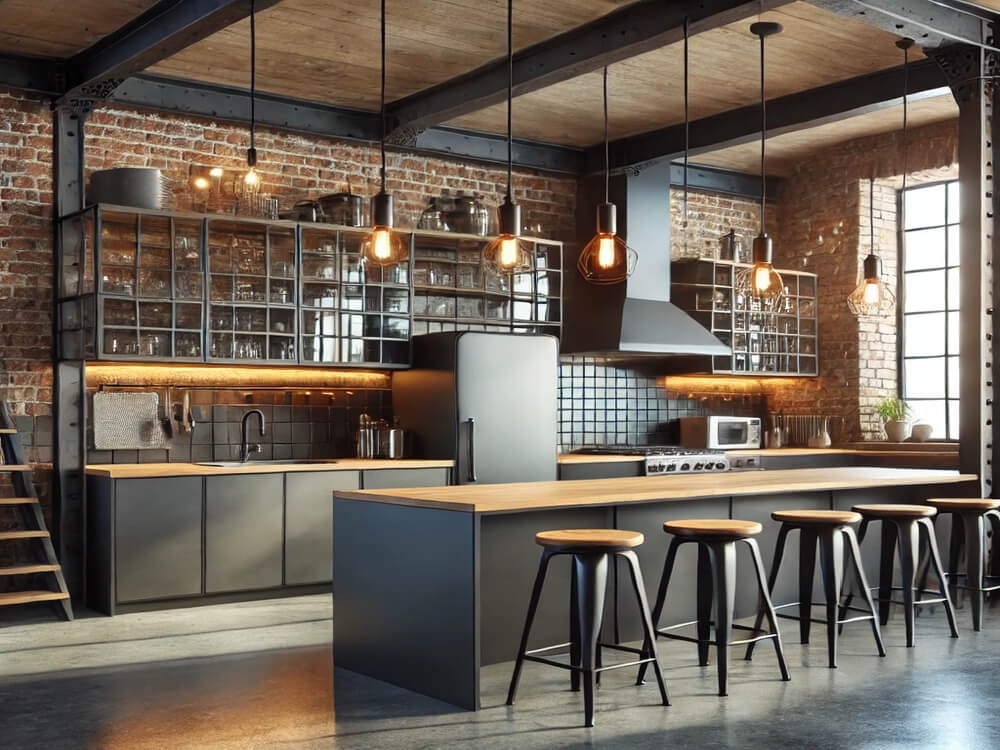 Comment aménager une cuisine de style industriel, loft ?