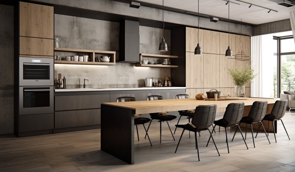 Meubles de cuisine jusqu'au plafond - avantages et inspirations